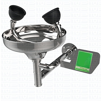 چشم شوی اضطراری دیواری کامل استیل با پرداخت براق