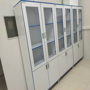 قفسه ایستاده بالا شیشه پایین درب