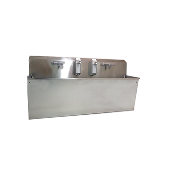 سینک اسکراب دو جداره و دو شیر 